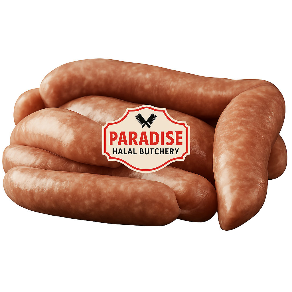 Halal MILD CHICKEN SAUSAGE freshly cut in Auckland